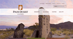Desktop Screenshot of cityofpalmdesert.com